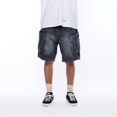 【官方直营】Liberaiders DENIM 6POCKET水洗做旧牛仔短裤25SS