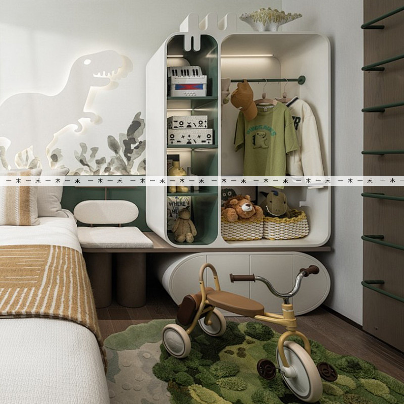 样板间儿童房恐龙绿色系列摆件男童高级衣柜衣服收纳篮公仔装饰品,家居饰品,装饰摆件,淘宝优惠券,粉丝福利购,淘宝优惠卷