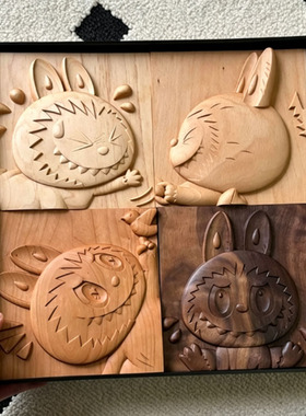 儿童房拉布布Labubu卡通装饰画