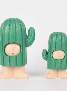 儿童房有趣仙人掌树公仔摆件