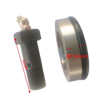 加厚立轴油封适用解放J6PJH6东风天龙153大力神羊角立轴主销盖板