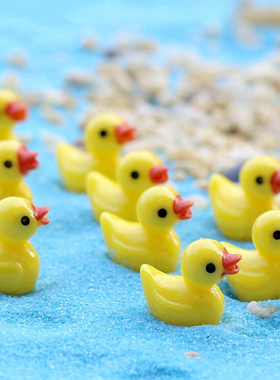 网红迷你小黄鸭摆件可爱