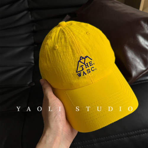 YAOLI轻量速干轻薄WASC刺绣显脸小棒球帽子户外防水遮阳鸭舌帽男