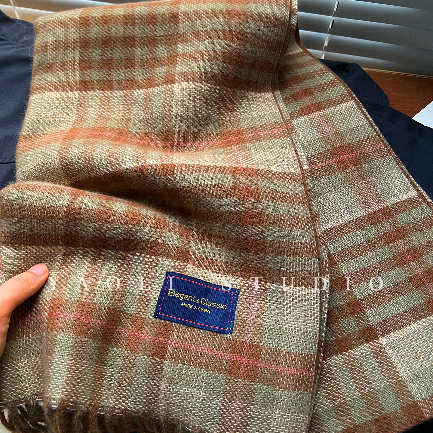 YAOLI抹茶拿铁～英伦苏格兰纹仿羊绒双面围巾女秋冬保暖护颈围脖,服饰配件/皮带/帽子/围巾,围巾/丝巾/披肩,淘宝优惠券,粉丝福利购,淘宝优惠卷