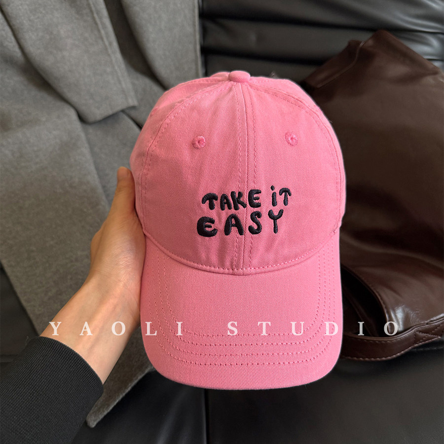 YAOLI刺绣take大头围显脸小棒球帽子女2025年春新款遮阳鸭舌帽韩,服饰配件/皮带/帽子/围巾,帽子,淘宝优惠券,粉丝福利购,淘宝优惠卷