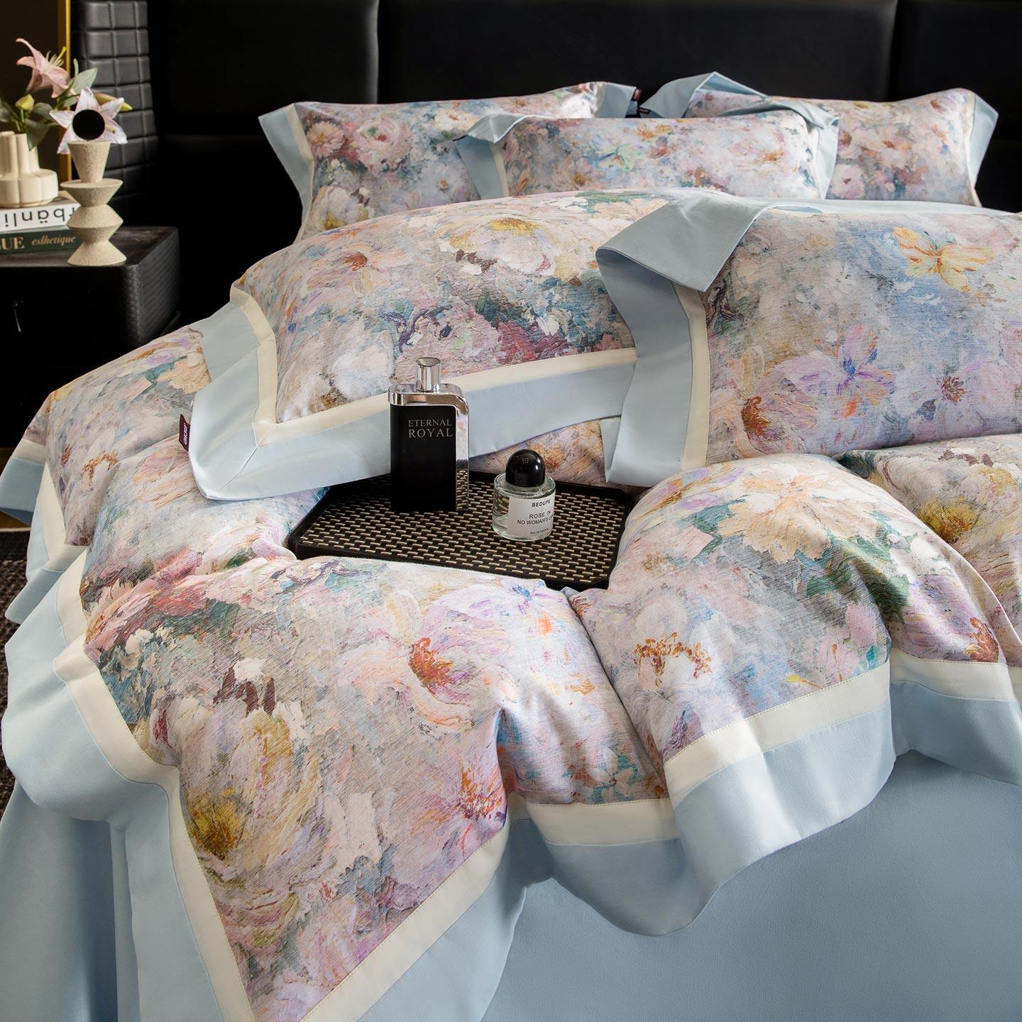 母婴级A类加厚磨毛四件套活性印花全棉被套纯棉床笠秋冬床上用品4