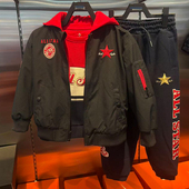 CONVERSE匡威26年春新年款 儿童假两件连帽梭织夹克外套CV2612492