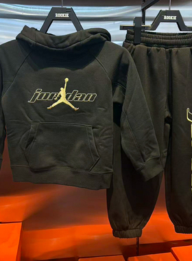 JORDAN乔丹正品25年秋冬男女童时尚保暖加绒连帽卫衣JD2542219