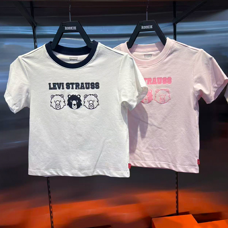 Levi's李维斯小熊印花短袖26夏季男女儿童卡通圆领T恤LV2612071