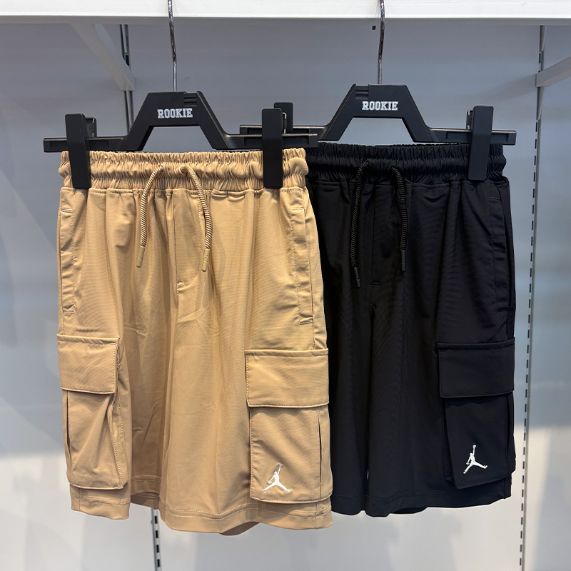 乔丹儿童运动工装短裤速干运动裤