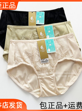 23完美体态中腰蚕丝底档网纱内裤W3113配套7113文胸7115  GM0031