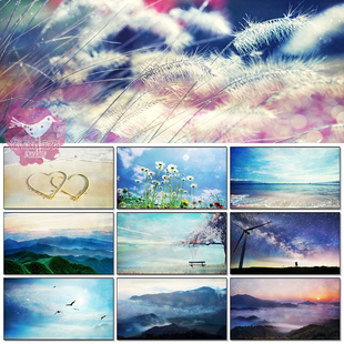 飞云之下歌曲伴奏版韩红文艺晚会节目演出LED大屏幕背景视频素材