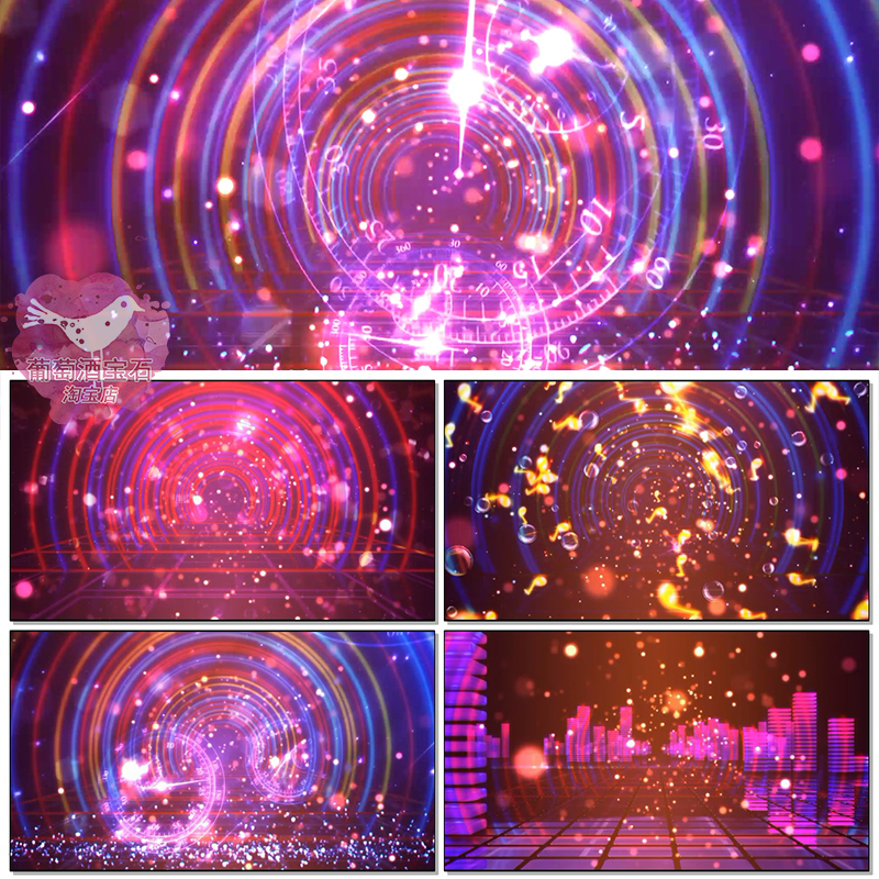 青春舞曲歌曲配乐乌兰图雅舞台晚会民族舞LED背景大屏幕视频素材