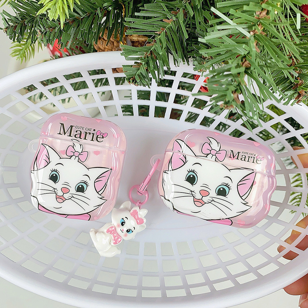 可爱卡通玛丽猫挂件适用苹果耳机保护套airpods4无线蓝牙耳机
