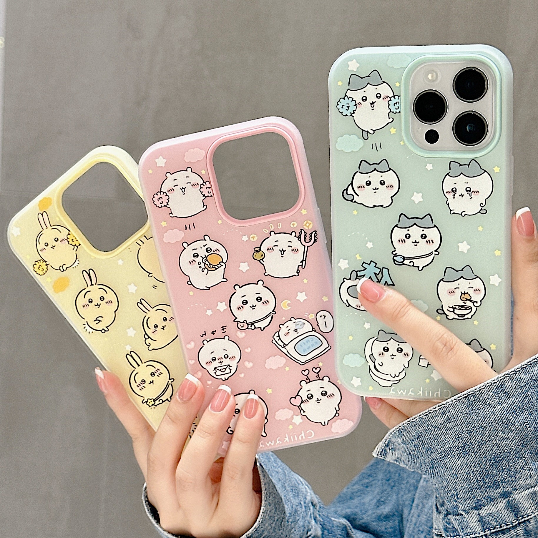 卡通二合一吉伊卡哇苹果磨砂壳