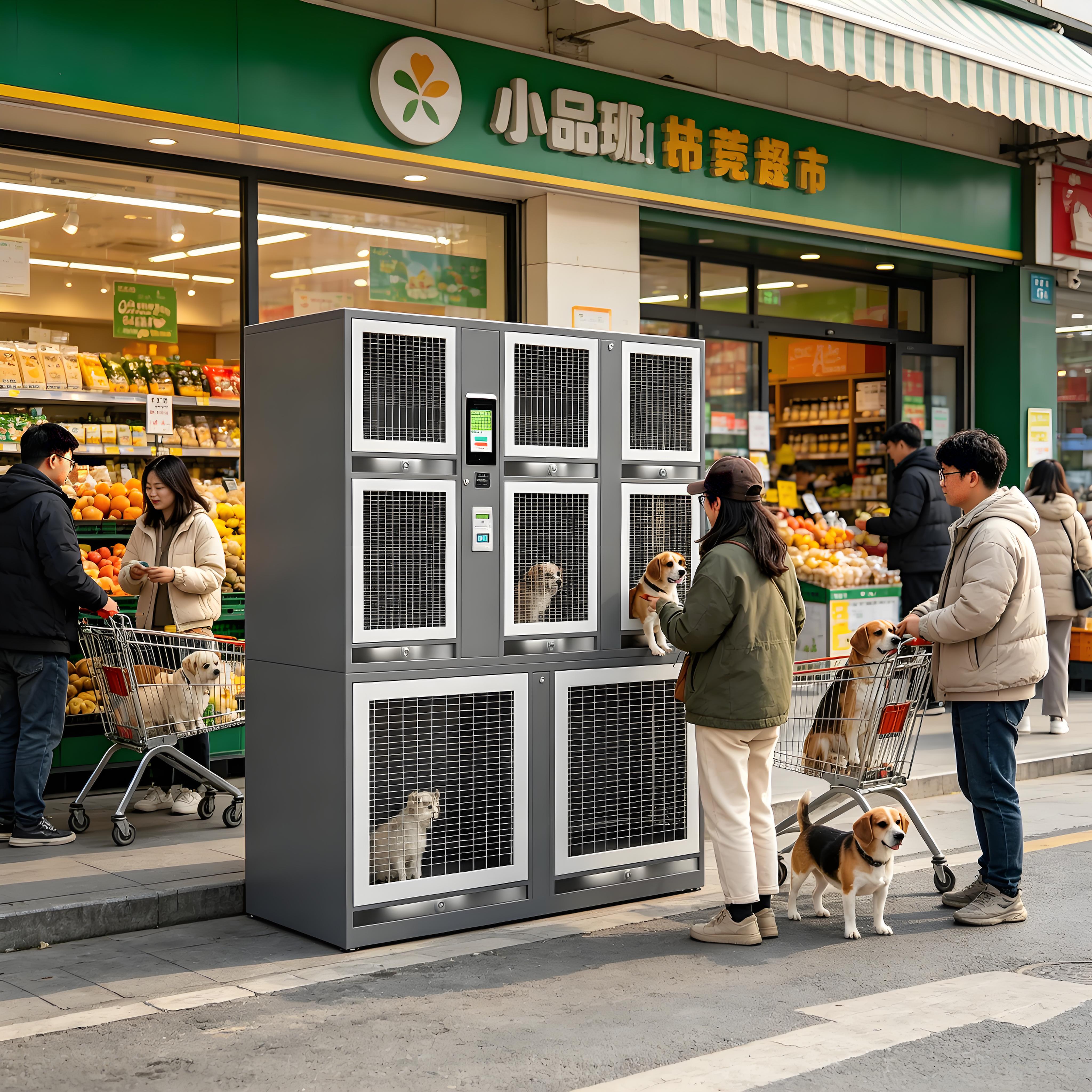 商场超市微信人脸宠物寄存柜图片