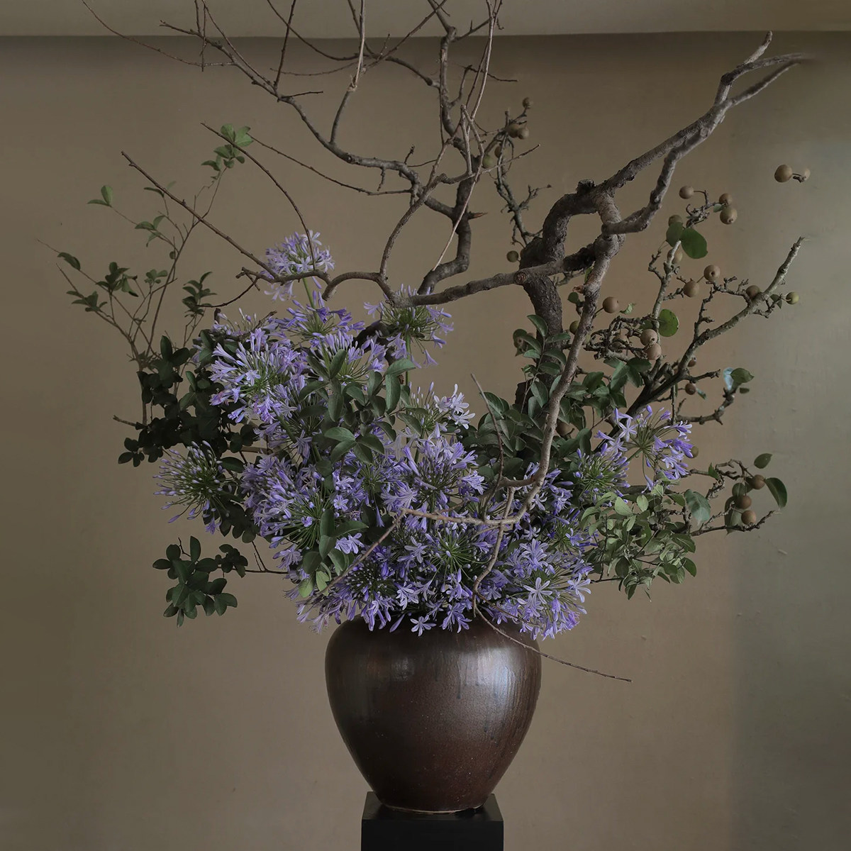 假花绿植室内客厅售楼处中大型装饰花艺仿真花可定制软装美陈摆件