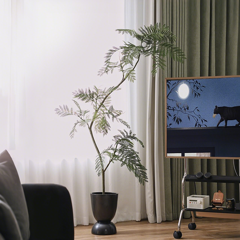 欧度空间仿真绿植蓝花楹盆栽