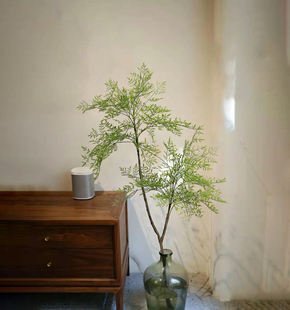 饰仿生假花 仿真花南天竹网红绿植室内客厅落地摆件植物北欧风格 装