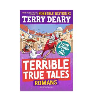 【预售】【糟糕又真实的故事】罗马人【Terrible True Tales】原版英文儿童桥梁书 历史科普初章书 可怕的历史作者Terry Deary进口