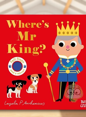 【现货】【毛毡翻翻书】国王先生在哪里？英文儿童趣味进口原版外版书纸板书3-6周岁【Felt Flaps】Where's Mr King?Ingela P Arr