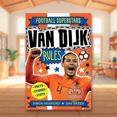【现货】足球明星特辑：范迪克英文儿童漫画进口原版外版书平装【Football Superstars】Van Dijk RulesSimon Mugfordwelbeckpubl