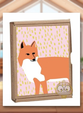 【预售】狐狸问候卡Foxy GreenNotes notecards英文文创卡牌teNeues盒装teNeues进口原版书623257149书籍图书外版正版
