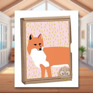 GreenNotes 狐狸问候卡Foxy notecards英文文创卡牌teNeues盒装 teNeues进口原版 正版 书623257149书籍图书外版 预售