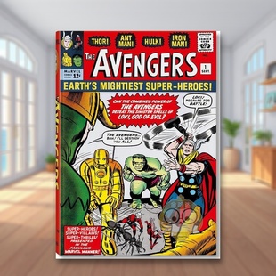 复仇者联盟 Aven Library. First 预售 漫威漫画图书馆 Edition 1963–1965英文漫画进口原版 卷1 Comics 图书 Marvel Famous