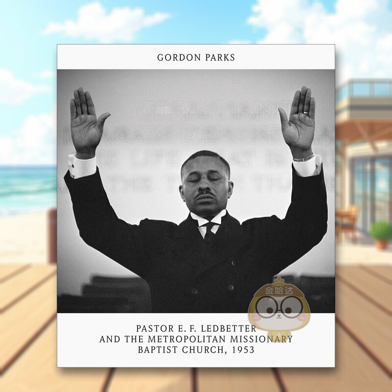 【现货】戈登·帕克斯:E·F·莱德贝特牧师与都会教会 Gordon Parks 原版英文摄影作品集进口书籍图书外版正版