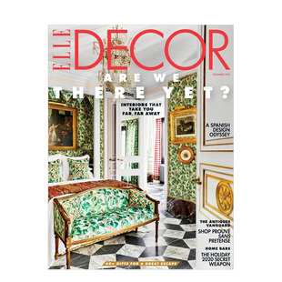 现货 2020年09期 Decor 美国英文原版 家居室内设计杂志 Elle 时尚 12月刊