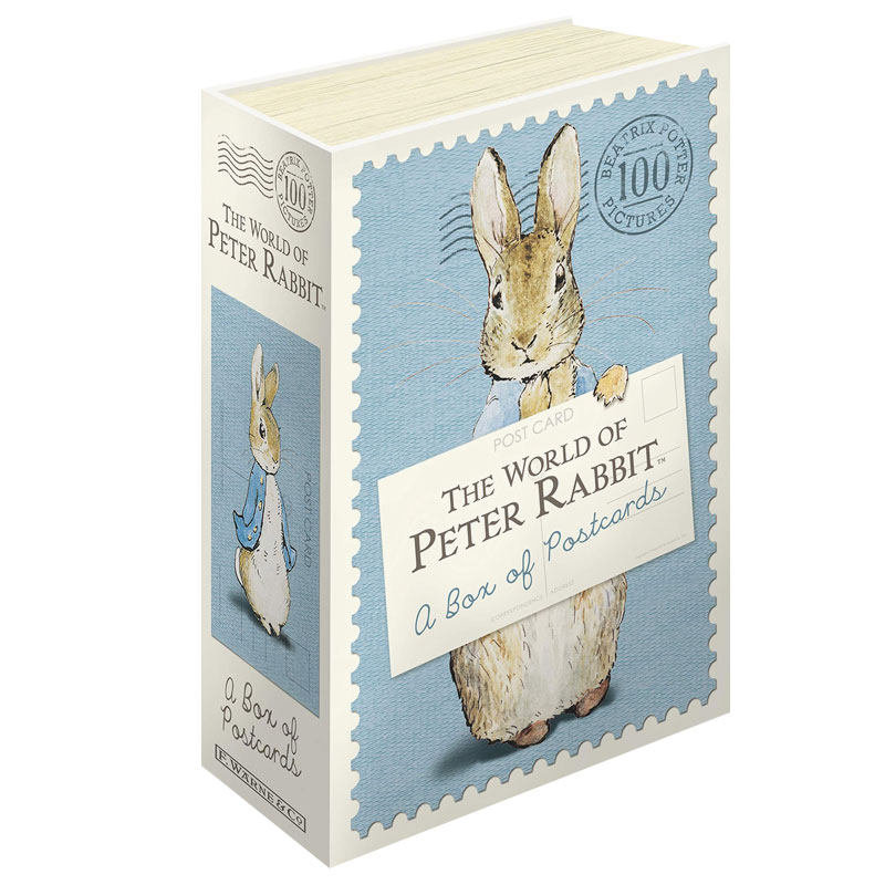 【现货】比得兔明信片 The World of Peter Rabbit:a Box of Postcards 英文原版艺术插画卡片书籍庆祝《比得兔的故事》110周年