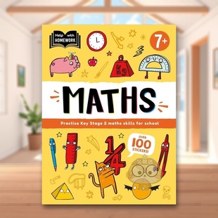 【现货】作业辅导：7岁以上（数学）英文儿童自然拼读进口原版外版书平装3-6周岁Help With Homework: Age 7+ MathsAutumn Publi书