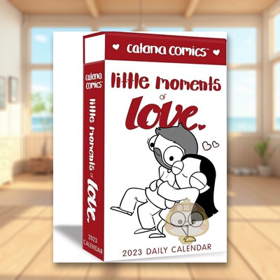 【现货】卡塔纳漫画有爱的瞬间-2023年日历豪华版Catana Comics Little Moments of Love 英文文创日历Catana Chetwynd日历Simon原