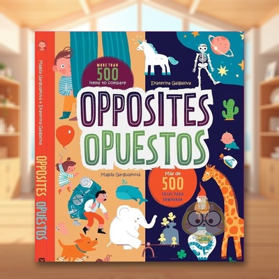 【预售】对立面 带西语单词英文儿童绘本知识百科进口原版外版书精装Opposites – OpuestosMagda GargulakovaAlbatros Media书籍
