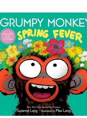 【预售】脾气暴躁的猴子春季发烧 Grumpy Monkey Spring Fever 英文原版儿童绘本3-6岁故事图画书进口英语启蒙读物书籍