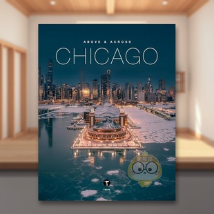 书SamLanders精装 外版 俯瞰和穿越芝加哥英文摄影集人文景观进口原版 14岁以上AboveandAcrossChicagoTropePublishing书籍图 预售