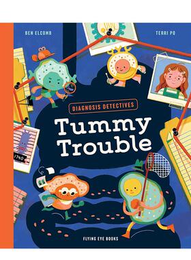 【预售】诊断侦探事务所：肚子大作战 Diagnosis Detectives : Tummy Trouble 原版英文儿童绘本 人体科普进口书籍图书外版正版