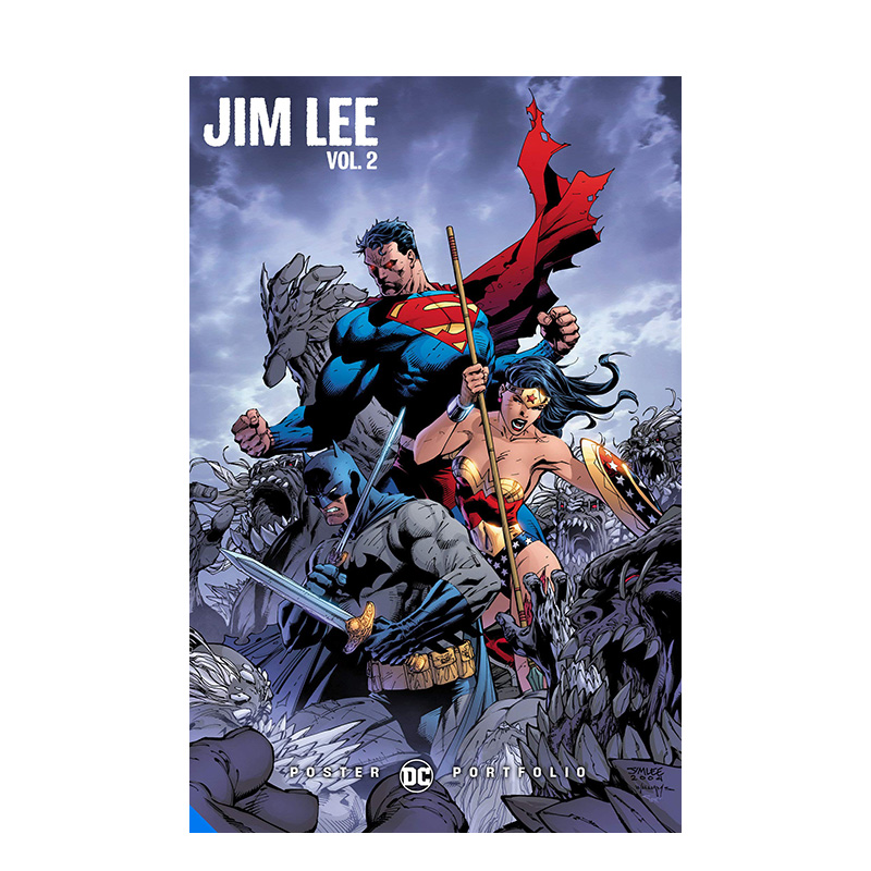 【现货】DC海报集:吉姆李卷2 DC Poster Portfolio: Jim Lee Vol. 2 英文原版艺术插画集 漫画封面故事设计作品集周边 蝙蝠侠超人