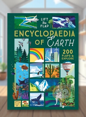 【现货】【百科翻翻书】地球英文儿童趣味进口原版外版书精装3-6周岁The Lift-the-Flap Encyclopaedia of Planet EarthRuth Mar书