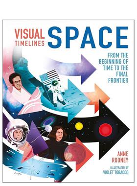 【预售】视觉时间轴：太空 Visual Timelines: Space 原版英文儿童绘本进口书籍图书外版正版