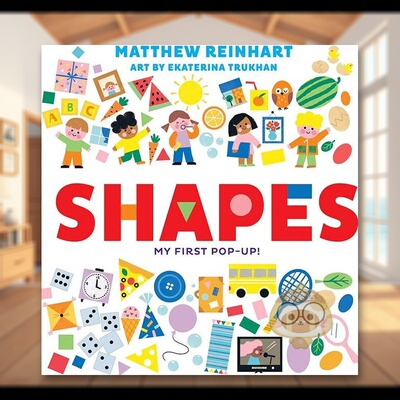 【现货】形状：我的立体书英文儿童立体进口原版书纸板书【Pop Magic】SHAPES: MY FIRST POP-UP! Ekaterina Trukhan著Abrams书籍