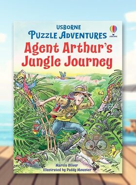 【预售】【解谜冒险】特工亚瑟的丛林探险 【Puzzle Adventures】Agent Arthur's Jungle Journey 原版英文儿童桥梁书 益智互动进