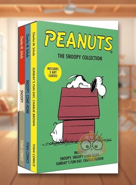【预售】【花生漫画套装】史努比【Peanuts Boxed Set】Snoopy Boxed Set英文漫画平装Charles M. Schulz进口原版书Titan Books97