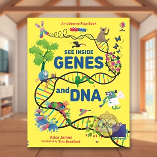 【预售】【翻翻书】基因及DNA英文儿童趣味进口原版外版书精装6岁-9岁【See Inside】Genes & DNALaura Cowan Usborne children’