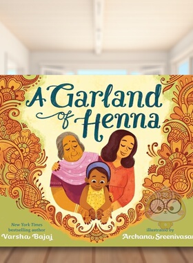 【预售】汉娜花环英文儿童绘本交通工具城市人文进口原版外版书BAJAJ精装3岁-6岁AGarlandOfHennaNancyPaulsenBooks书籍图书正版