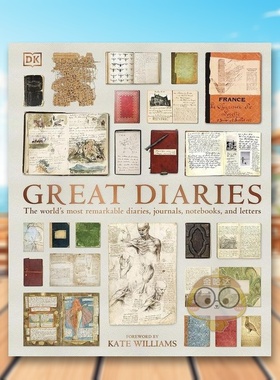 【现货】【DK History Changers】伟大的日记世界上著名的日记记录笔记本和信件英文文学散文Great Diaries: The world’s most r
