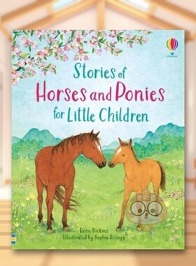 【现货】给小朋友的关于马和小马的故事Stories of Horses and Ponies for Little Children英文儿童绘本动物生态环保3-6岁精装Ro