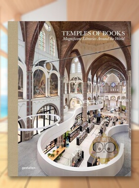 【现货】书籍的殿堂世界各地宏伟的图书馆Temples of Books 英文建筑设计建筑风格与材料构造MarianneJuliaStrauss精装Die Gestal