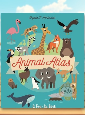 【现货】【立体翻翻书】动物大观Animal Atlas英文儿童立体3-6岁精装Ingela P. Arrhenius进口原版书Walker Books UK7201书籍图书